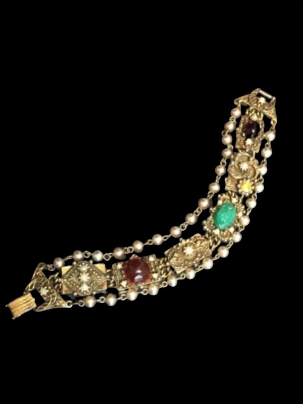 Chunky Vintage Victorian Revival Bracelet